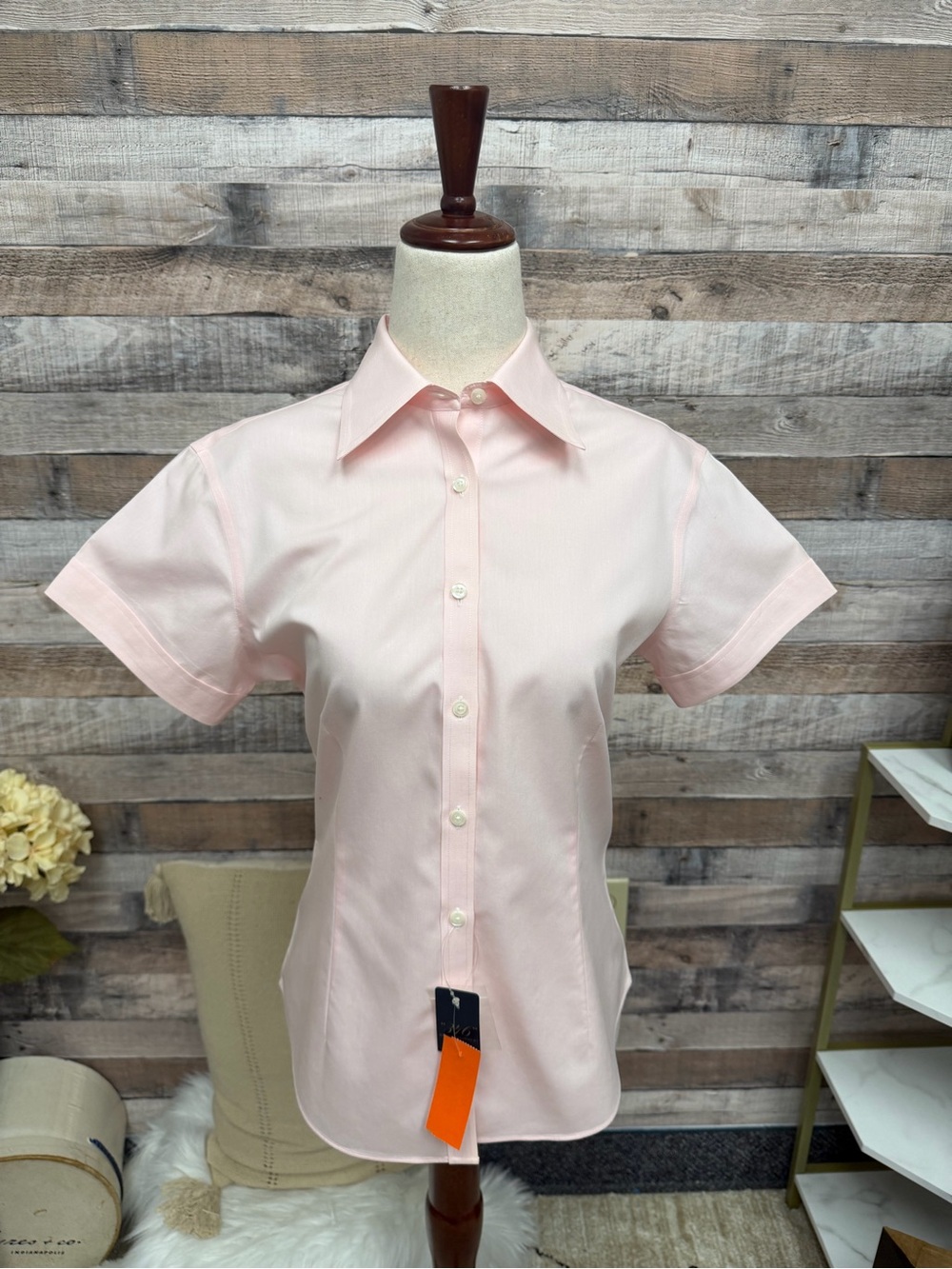 Brooks Brothers Light Pink Short-Sleeve Button-Down Shirt